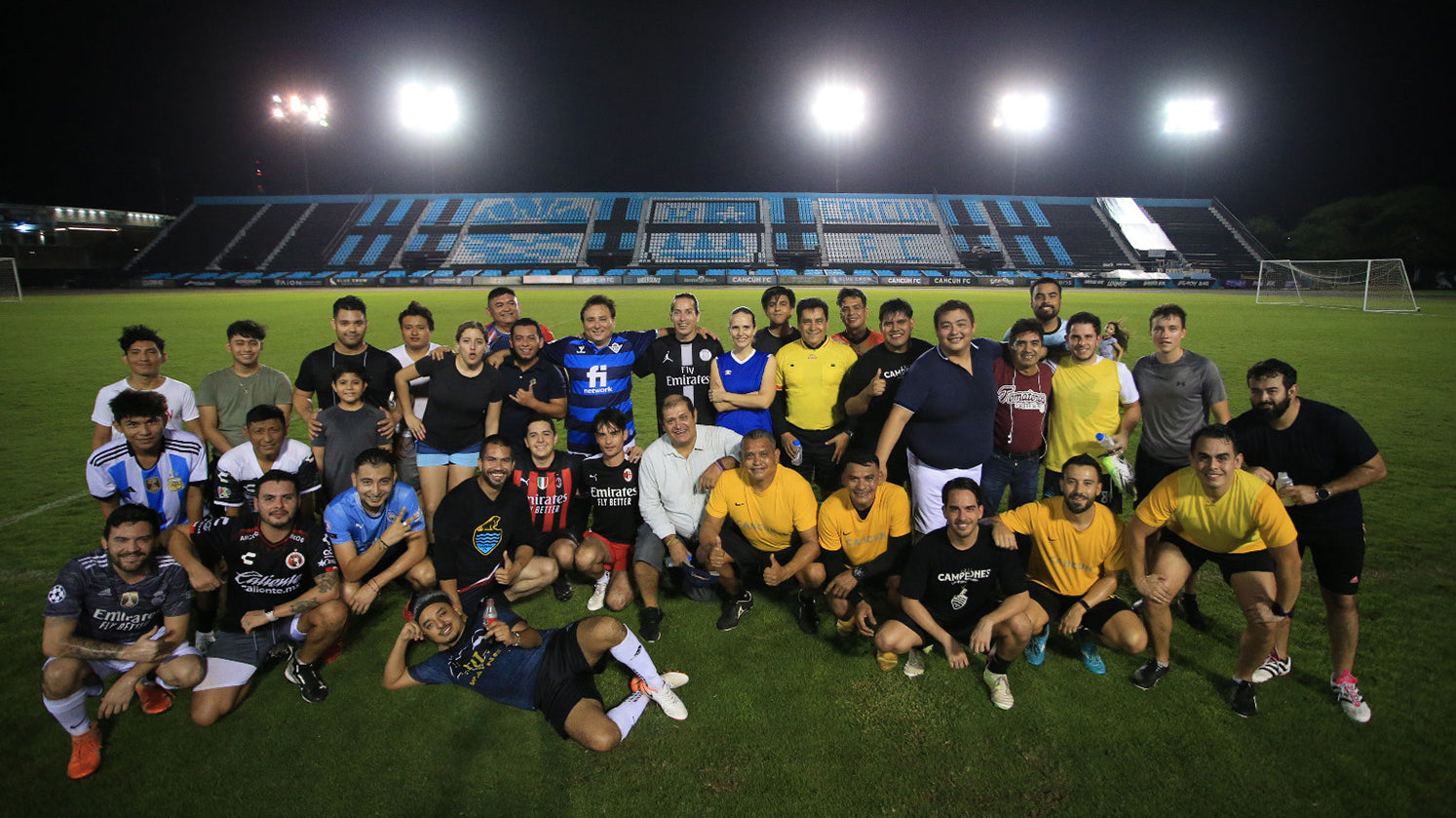 CANCÚN FC Y PRENSA CELEBRAN CONVIVENCIA EN EL ESTADIO ‘ANDRÉS QUINTANA ROO’