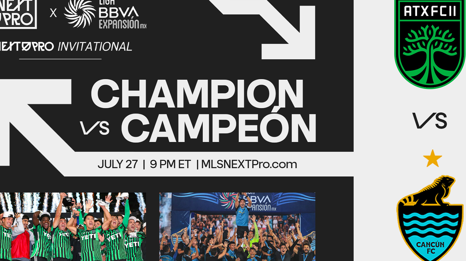 CANCÚN FC Y AUSTIN FC II PROTAGONIZARÁN DUELO DE CAMPEONES
