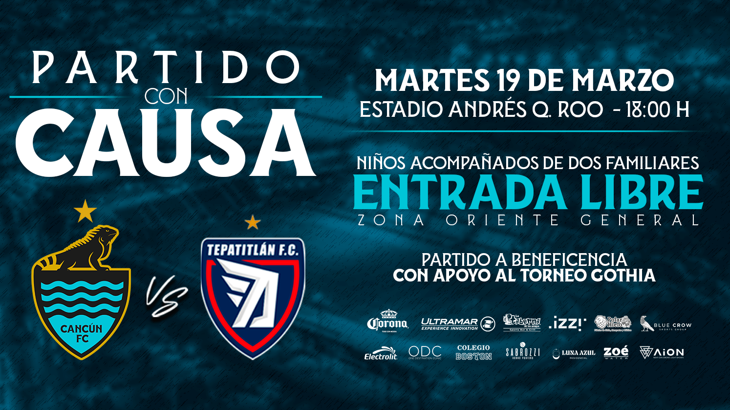 CANCÚN FC DEDICARÁ A NIÑOS JUEGO CONTRA ALTEÑOS DE TEPATITLÁN
