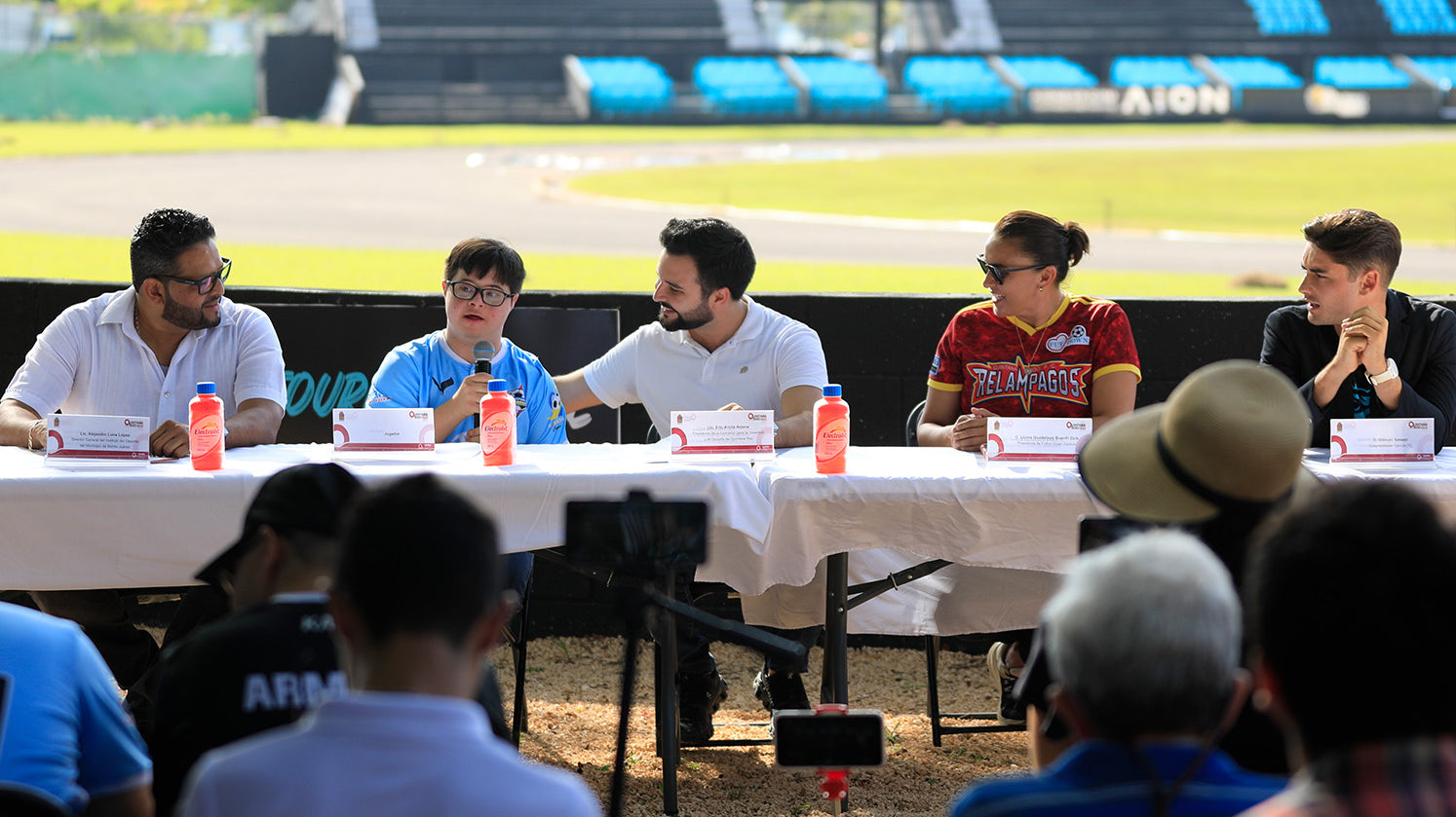 CANCÚN FC Y COJUDEQ PRESENTAN CUARTO TORNEO NACIONAL Y A EQUIPO DE FUT DOWN DE QUINTANA ROO