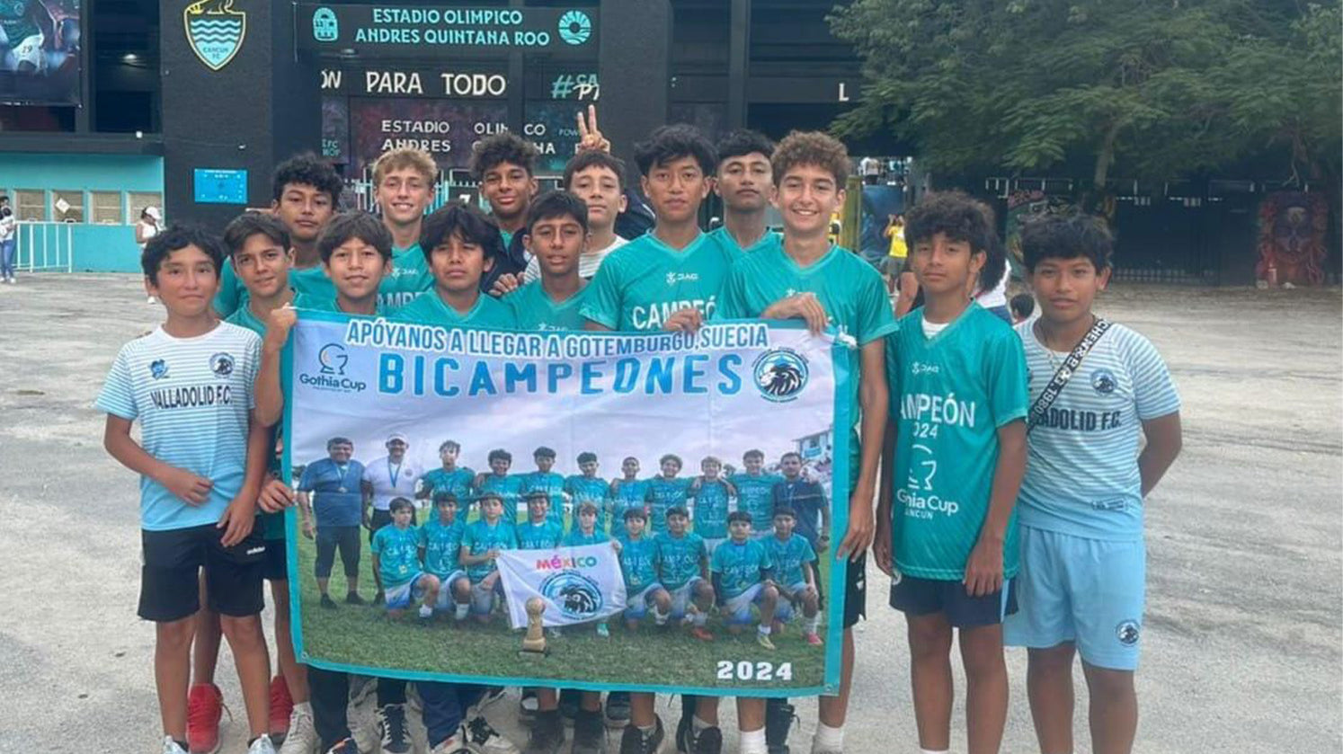 CANCÚN FC HACE EQUIPO EN APOYO A LA GOTHIA CUP