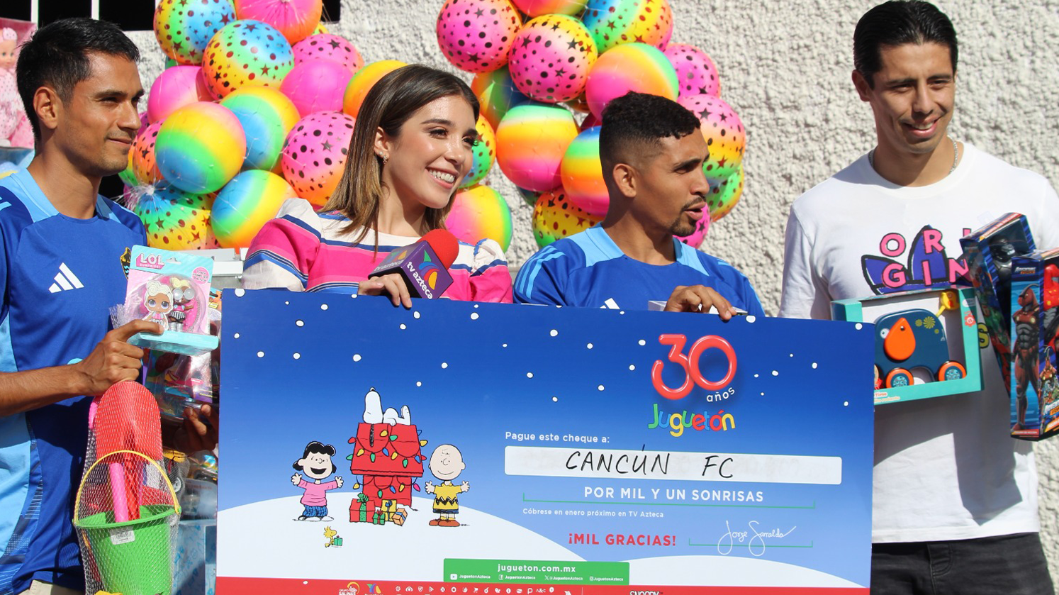 CANCÚN FC CELEBRA FIRMA DE AUTÓGRAFOS EN TV AZTECA, EN VÍSPERAS DE ‘EL JUGUETÓN’