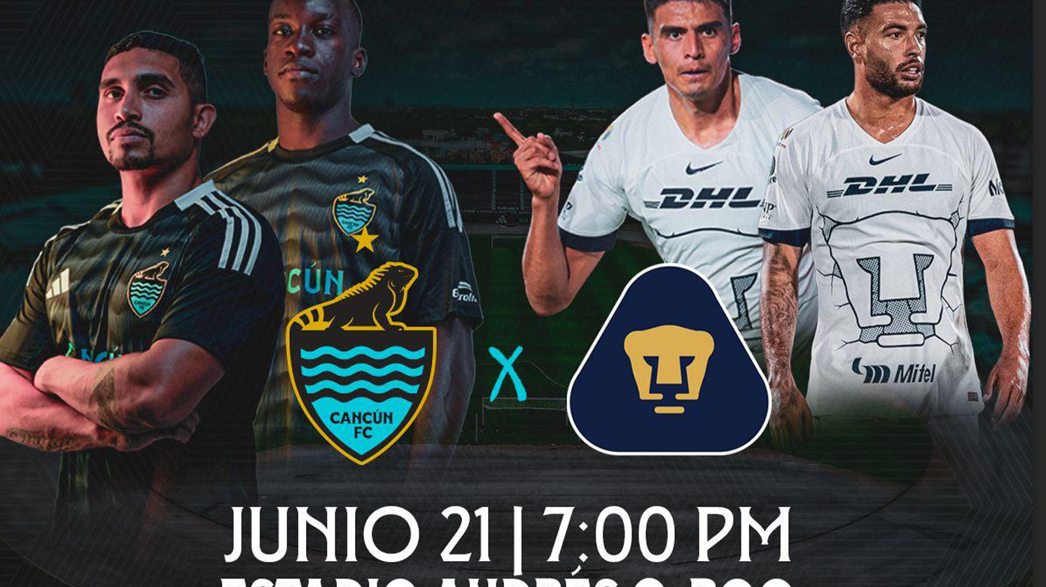CANCÚN FC CHOCARÁ ANTE PUMAS EN PRETEMPORADA