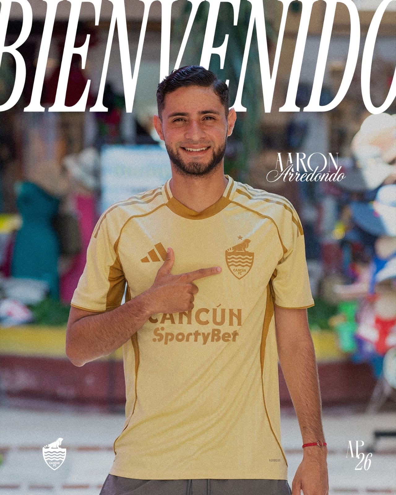 AARÓN ARREDONDO, REFUERZO DE CANCÚN FC PARA EL APERTURA 2026 DE LA LIGA BBVA EXPANSIÓN MX