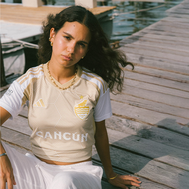 AWAY ADIDAS 24-25 - MAGIC SAND JERSEY (WOMEN) - Cancún FC Shop