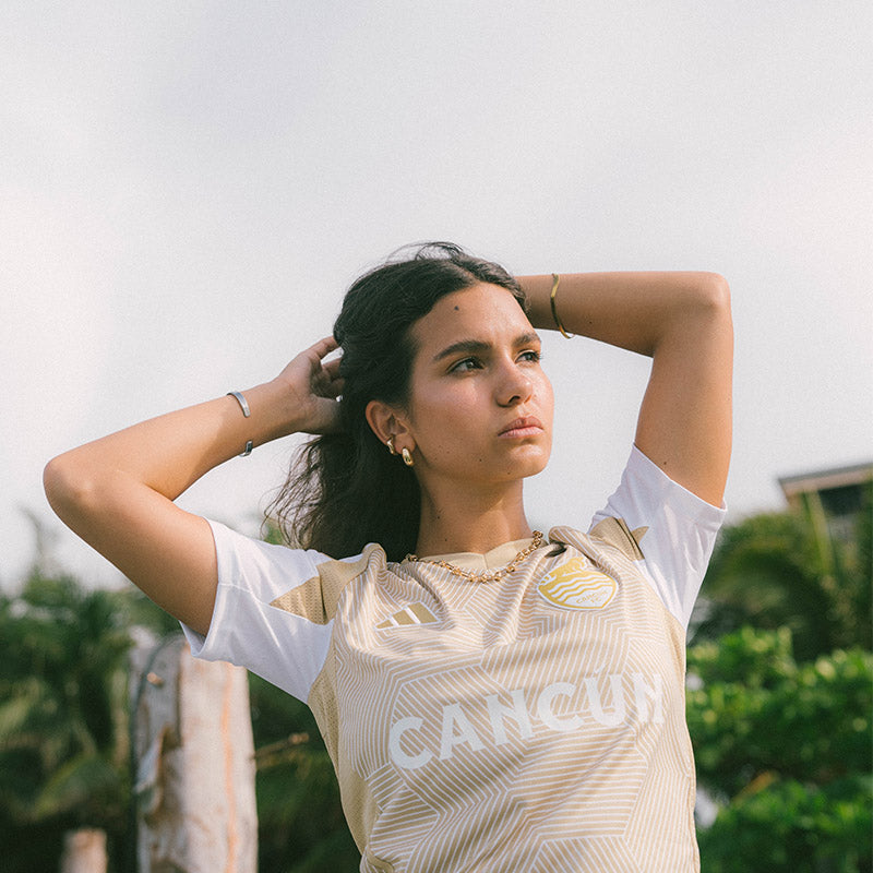 AWAY ADIDAS 24-25 - MAGIC SAND JERSEY (WOMEN) - Cancún FC Shop