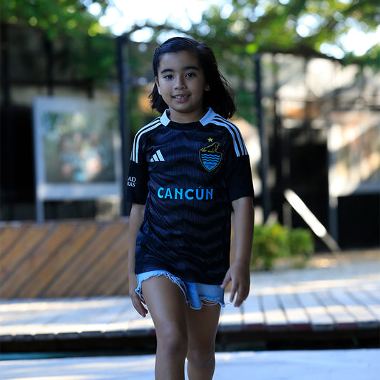 HOME ADIDAS 24-25 - OBSIDIAN JERSEY (KID) - Cancún FC Shop