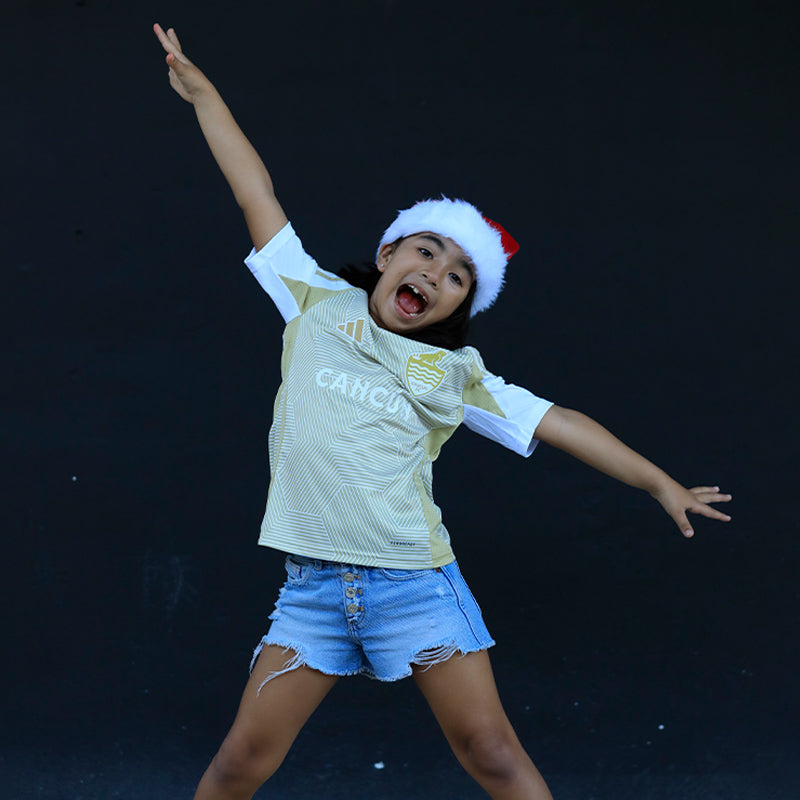 AWAY ADIDAS 24-25 - MAGIC SAND JERSEY (KID) - Cancún FC Shop