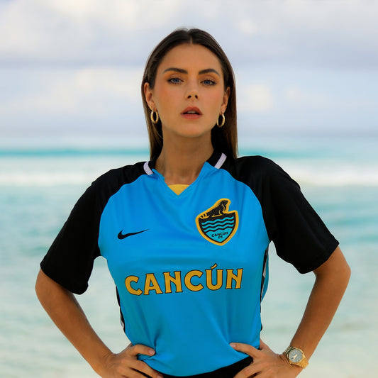 jersey modern warrior de mujer cancun fc season 2 color turquesa
